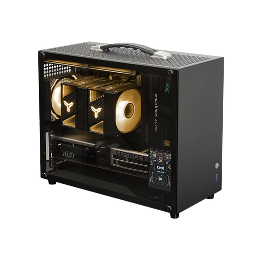 MSI Intel i5 12400F/ 225/5060/3050 live broadcast design e-sports game DIY desktop host assembly computer mini host portable ITX complete machine ULTRA Configuration 1丨12400F+3050