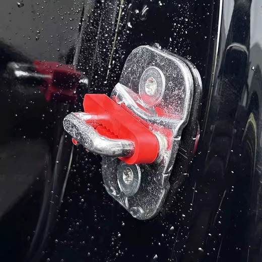 German car door shock-absorbing closing door silent anti-collision door buffer lock swing door closing shock-absorbing artifact door shock-absorbing pad 4 pieces black