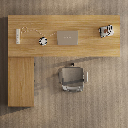 Mu Zhixiao simple modern boss office desk and chair combination single office furniture table executive desk supervisor table manager table 1.6 meters boss table