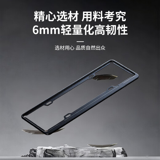 Beifote New Traffic Regulations License Plate Frame Thickened Aluminum Alloy License Plate Frame Car Plate Protector License Plate Frame Blue License Pair