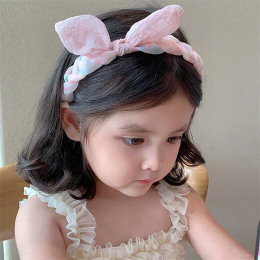 Chimera (CHIMERA) sweet and cute princess children's fabric hairband that does not tie the head and crushes the hair headband rabbit ear hairpin