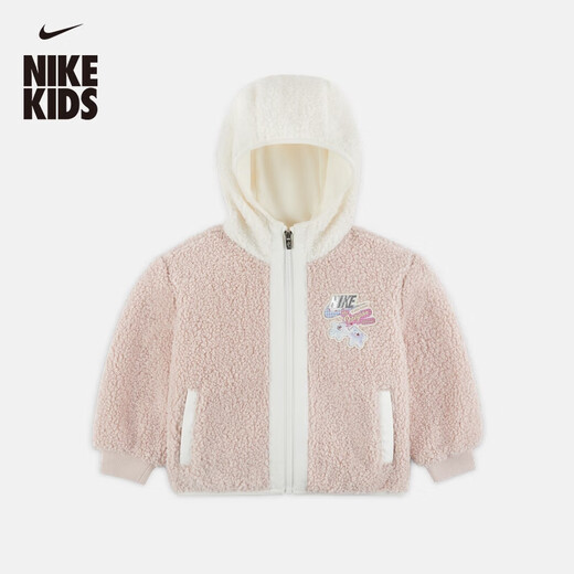 NIKE baby knitted imitation sherpa jacket winter boys soft baby layered jacket NIKE IQ9936