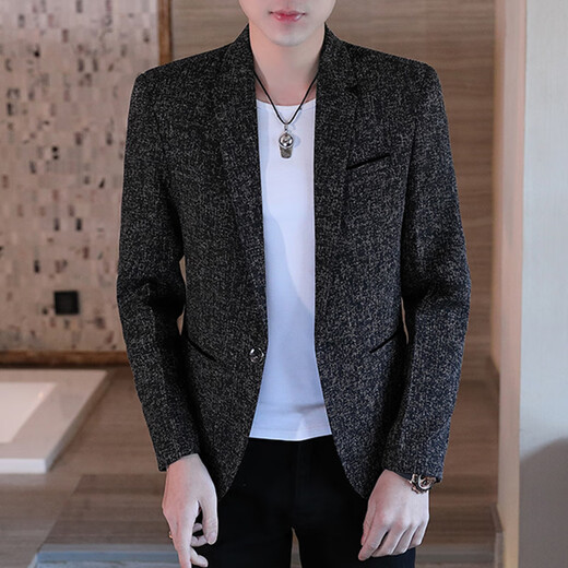ROMON suit men's small suit jacket men's autumn and winter casual business formal wear young and middle-aged dad's single suit dress