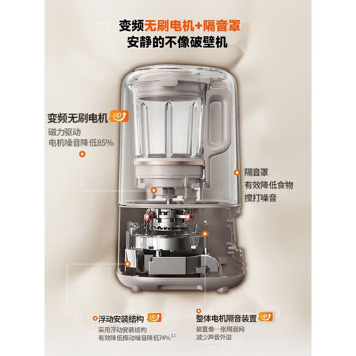 Joyoung Wall Breaker Machine kann abnehmbar sein und Bass Hausheizung Multifunktions-Soja-Milchmaschinen Kochmaschine Vollautomatisch Neues Modell P688