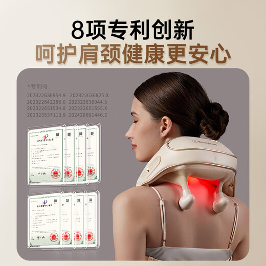 Westinghouse United States Westinghouse UK6S massager cervical spine massager shoulder and neck massager hot compress massage shawl practical birthday gift for parents, boyfriend and girlfriend, elders phantom gray