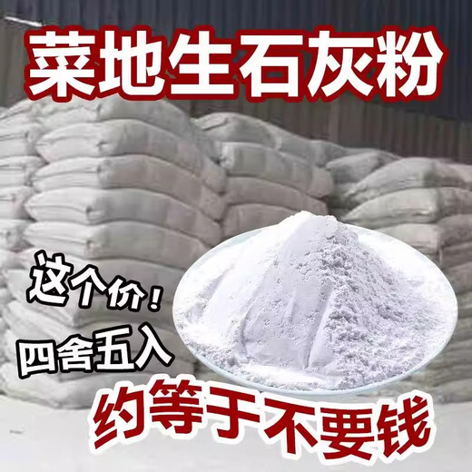 生石灰粉50斤干燥杀菌消毒除湿防潮防霉吸水净种菜杀虫驱除臭刷树 生石灰粉[20斤装]