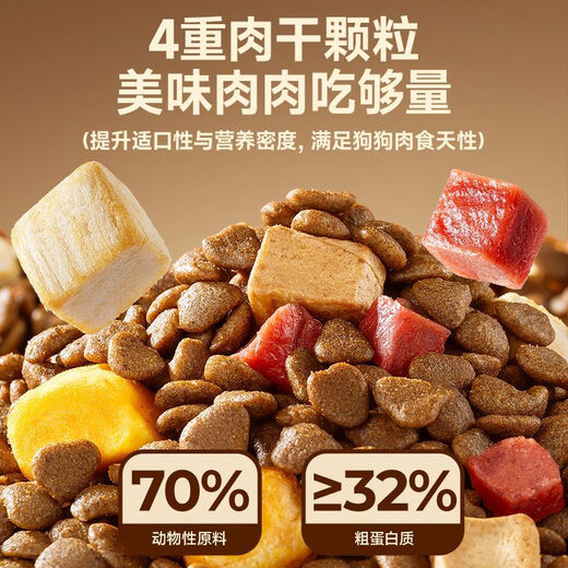 Gold Medal Daddy Daddy full price chicken and cow freeze-dried five-pack puffed dog food small, medium and large dog food 1.8kgX2 bags