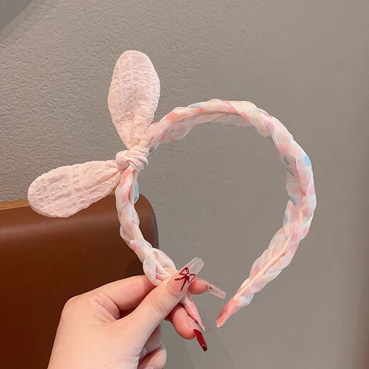 Chimera (CHIMERA) sweet and cute princess children's fabric hairband that does not tie the head and crushes the hair headband rabbit ear hairpin