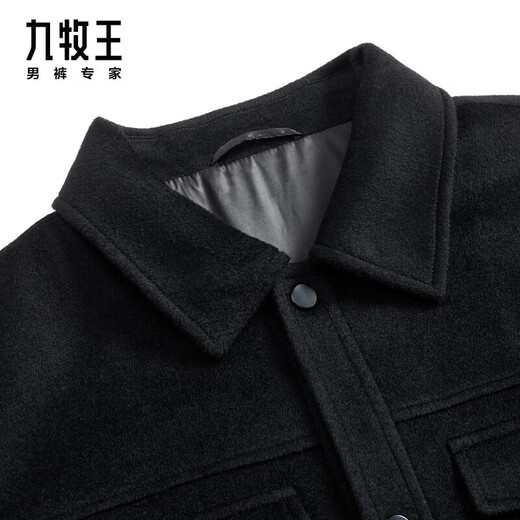 Jiumuwang Men's Jacket Men's Autumn and Winter Quality Wool Warm and Comfortable Lapel Business Jacket for Men