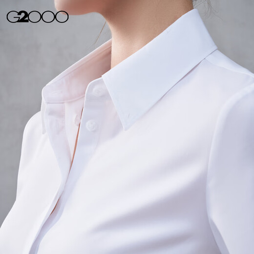 G2000 comes with free necklace/modal elastic/same style in the mall, women's 2025 autumn and winter long-sleeved shirt