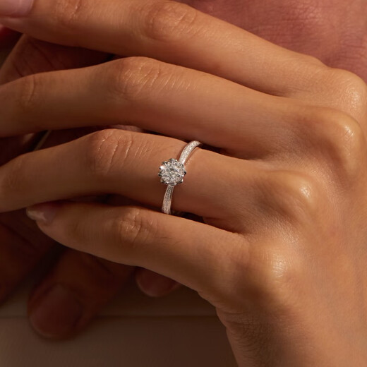 DR Proposal Diamond Ring Platinum BELIEVE Simple Luxury Snow Heart Mark Wedding Ring WJ0117 Holiday Gift Set TOP* Total about 22 minutes 15 minutes H color SI1