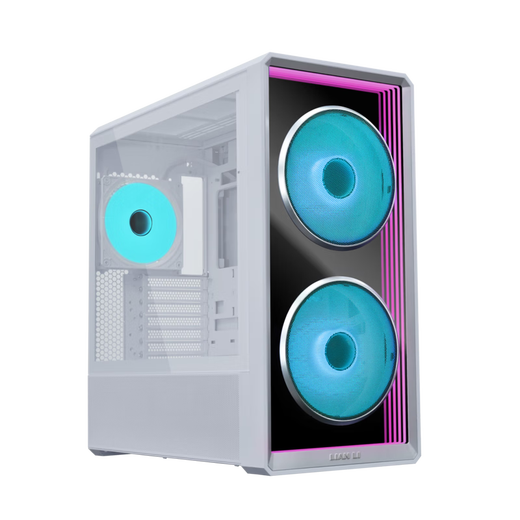 LIANLI联力L217 INF 无限镜版 中塔式台式电竞游戏机箱 白色 电源双装/支持EATX主板/支持背插/