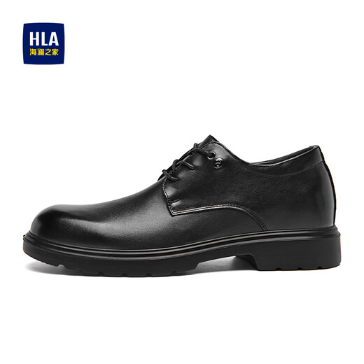 Heilan House (HLA) leather shoes men's business formal shoes thick soles increased casual derby shoes HAAPXM3EBH291 black 42