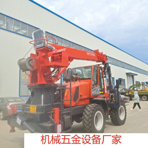 Four-wheel drive off-road forklift tail boom crane multi-function lifting and handling machine 5-ton off-road forklift tail boom crane