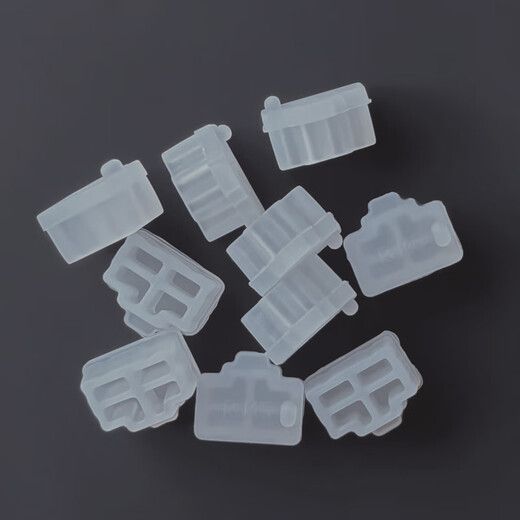 Xiye network port dust-proof rubber plug computer router switch server plug LAN network cable port sealer black 5 pieces