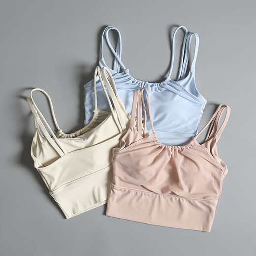 LULUNILEMON Lulu Sports Bra Women's Summer Shockproof Back Beautiful Yoga Wear Vest All-in-One Pilates Training Fitness Bra Pink Lychee XL