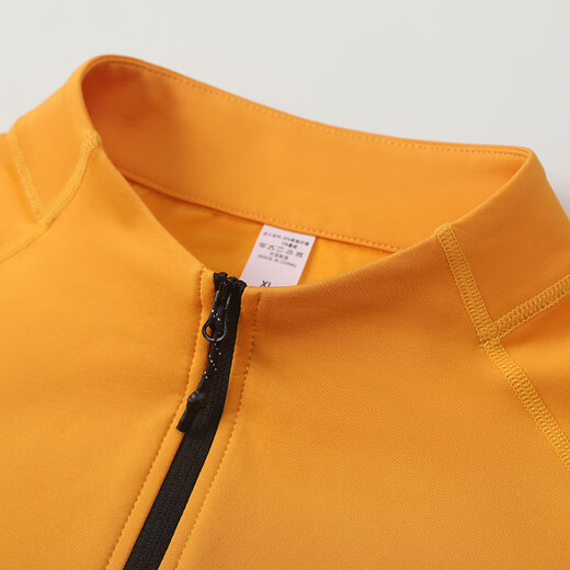 Under Armor fitness long-sleeved men's loose elastic half-zip sports t-shirt American running autumn and winter basketball training cycling jersey black 2XL recommended 170-190Jin Jin equals 0.5 kg