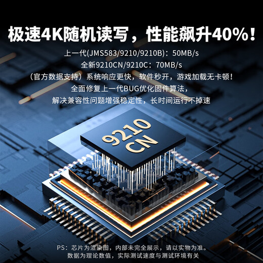 JEYI (JEYI) M.2 NVMe solid state drive box Type-C3.2 interface m2 mobile hard drive box SSD solid state drive box laptop M2 external box all-aluminum shell