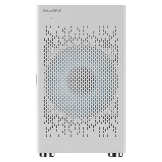 长城（Great Wall）阿基米德2白电脑机箱（Type-C 3.2/20CM风扇位/MATX主板/240水冷位/玻璃侧透/宽体/5080）