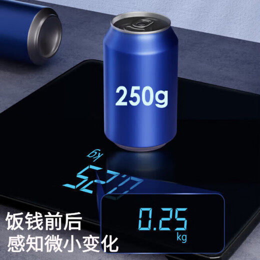 Sawang Germany electronic scale for home small and accurate weighing of the human body, dedicated for home charging, flagship battery model, load-bearing 360Jin Jin is equal to 0.5kg/LED hidden screen/jade black