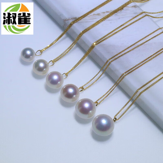 BuhesytDR GRAFFCARNY perfect round Edison large white pearl pendant strong light + fresh water necklace comparable to light