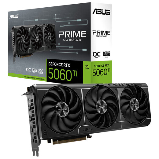 ASUS RTX 4060Ti 5060 5060Ti OC 8G/16G graphics card Snow Leopard/Megalodon/Tianxuan E-sports AI design rendering game desktop independent graphics card PRIME RTX5060Ti O16G Master