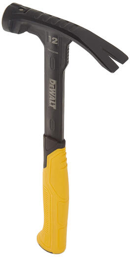 DEWALT 340g MIG welding hammer, all-steel one-piece forging, claw-type claw hammer, dedicated for woodworking and decoration