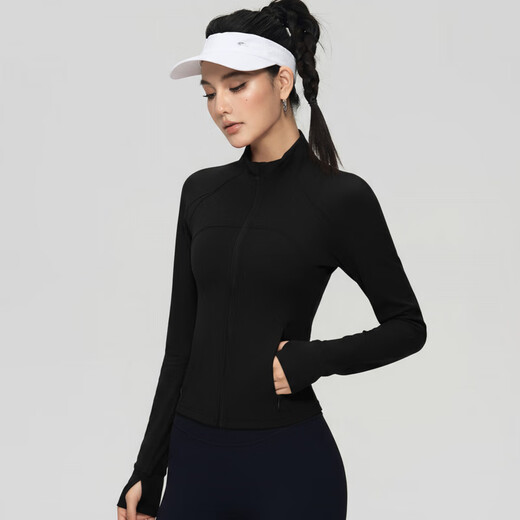 LULULOMDDW Pilates Yoga Jacket Women's Tight Slim Fitness Long Sleeve Outdoor Running Training Sports Top Graphite Gray S