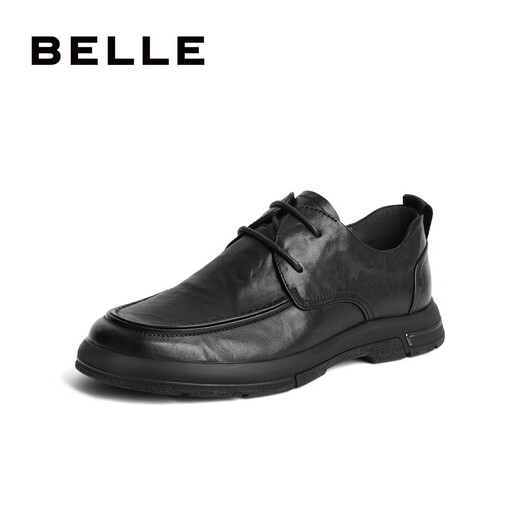 Belle Formal Leather Shoes Men's Comfortable Cowhide Autumn Casual Commuting Business Shoes A1184CM3 Black 39 (245mm)