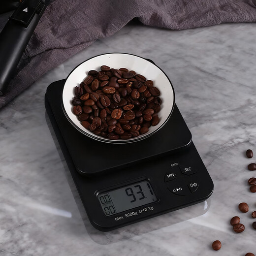 CLITON small precision kitchen electronic scale hand-brewed coffee smart timing scale baking scale coffee bean weighing food scale