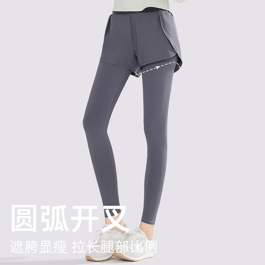 Victoria Traveler Sports Suit Women's Yoga Fitness Clothing Running Loose Fake Two-Piece Cycling Pilates Training Clothing Two-Piece Green XL