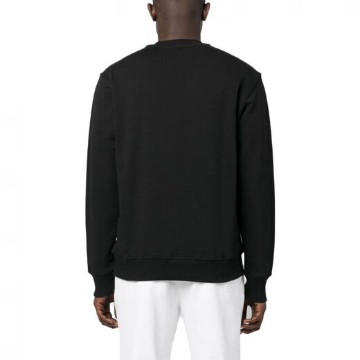 Versace (VERSACE) JEANSCOUTURS23 letter collar sweatshirt men's black black S