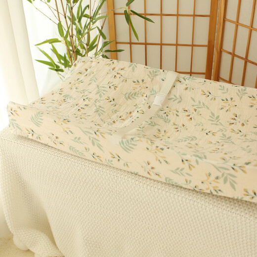 MPPMCK cross-border baby changing table pad cover pure cotton crepe fabric is more breathable and soft baby changing table pad J19 (excluding inner pad) 78*40*10