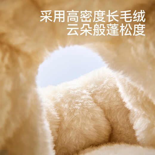 Balabala Children's Cotton Slippers Winter Boys and Girls Plush Fur Shoes Children's Baby Indoor Warm Middle and Large Children's Home Slippers