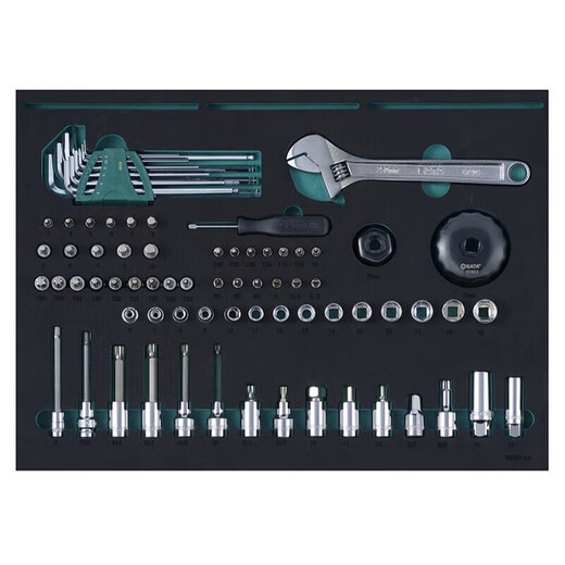 SATA Auto Repair Tool Trolley Auto Maintenance Tool Trolley Set Multi-Specifications 242 Pieces Universal Mechanical Repair Tool Trolley Set 09932