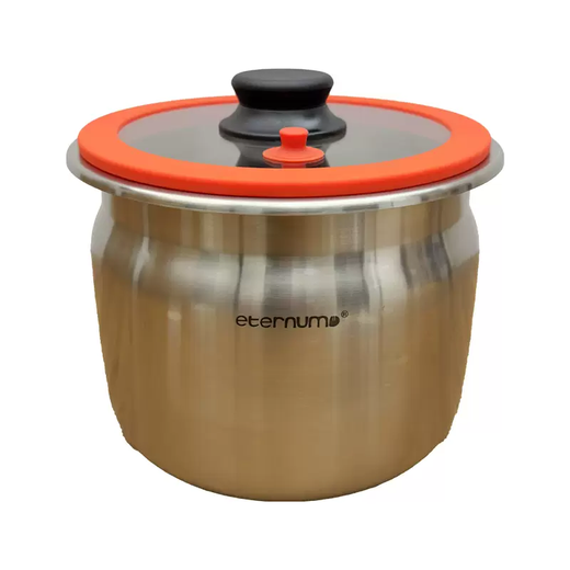 Yusenyi 1810 stainless steel sealed barrel 304-meter barrel kitchen storage barrel flour grains coffee bean storage tank 10L24x22cm