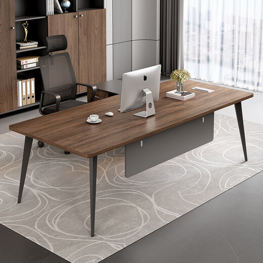 Semphia Office Furniture Supervisor Desk Manager Desk Simple Modern Office Single Steel Frame Desk Boss Desk 1.4 Meter Boss Desk Without Cabinet