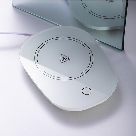 Heater household coaster 55 degree constant temperature coaster electric heating tea cup water cup constant temperature insulation board coaster warm cup automatic heating USB cup warmer artifact 55 degree constant temperature + heavy sensor switch random color / faster delivery does not include cups