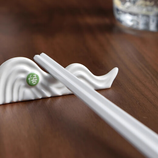 Pujing San Auditorium Ceramic Chopstick Rest Jingdezhen Craft Household Chopstick Rest Creative Multipurpose High-end Light Luxury Chopstick Rest 6 Pack Shoushan Fuhai Chopstick Rest