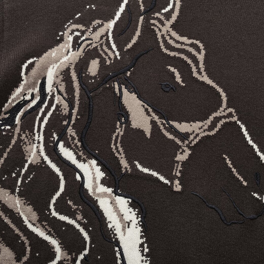 Jiumuwang Shopping Mall Same Style 80% Wool Men's Cardigan Sweater Men's 25 Spring and Winter New Style Fashionable and Comfortable Round Neck Sweater Fashion Edition + Coffee + JY1DV50819 M 170/92A(48)