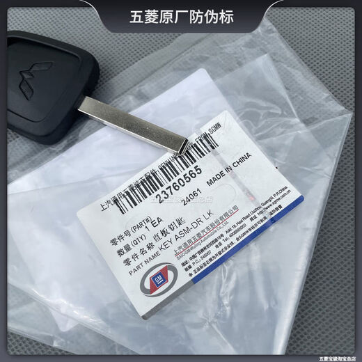 Litian original Hongguang MINI fourth generation folding key Zhiguang EV spare key remote control key embryo contains chip Zhiguang EV folding key shell + chip +