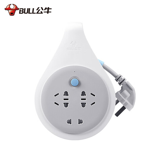 BULL cable reel/engineering wiring/mobile cable wire reel/construction site plug handle type 3 positions 10 meters 1 square meter GN-802