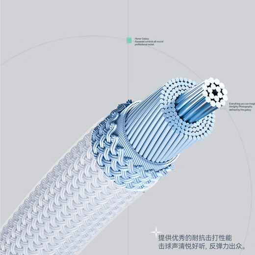 Corde de badminton Kawasaki (KAWASAKI), corde en nylon durable, corde de badminton d'entraînement de contrôle de balle hautement élastique, Galaxy, blanc et violet clair (deux couleurs)