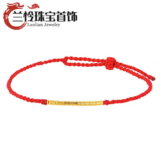 Lanlian quality 18K gold spacer ancient gold gold ring handmade accessories 999 pure gold solid bead gold 1.6mm small gold ring 10 pcs