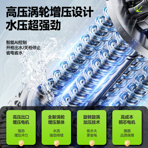 XIANNIAO wireless high-pressure water gun car washing machine household car washing artifact complete set of yard spray cleaning floor lithium battery car brush pump