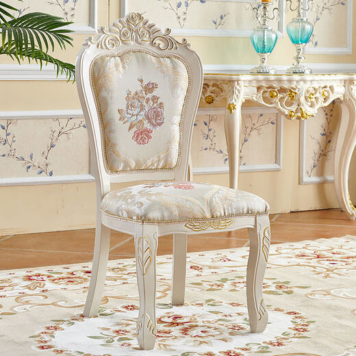 Yusenyi Dining Chair Dressing Desk Nail Art Back Stool Comfortable Home Dining Chair Lake Blue Silver Elegant Blue