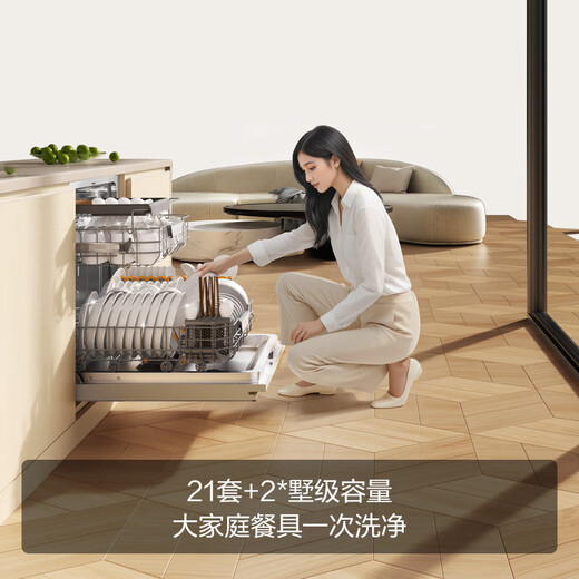 FOTILE Dishwasher 02-V16max built-in household dishwasher, newly upgraded 21 sets of large capacity, high-energy bubble washing, hot air drying, 21 sets of black V16Max heavy new product