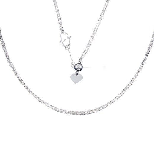 CHINA GOLD Platinum Necklace Heart Tail Adjustable Chopard Chain Versatile Gift for Boyfriend Holiday Birthday 2025 About 4.3g