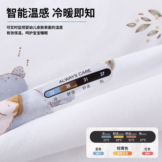 Baby sleeping bag autumn and winter children's constant temperature pure cotton anti-jump sleeping bag newborn baby all-in-one anti-kick sleeping bag four seasons pink bunny 90CM