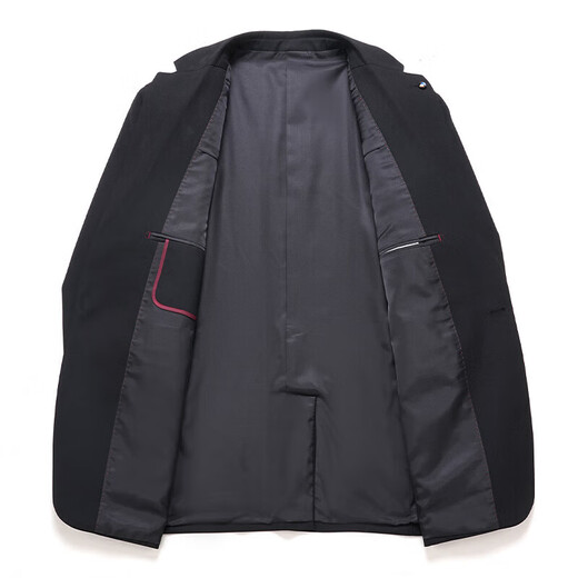 GOLDLION G+ Goldlion 2025 Autumn and Winter New Men's One Button Double Slit High-end Suit Suit for Men Handsome Black L 175 Recommended 145-155 Jin Jin equals 0.5 kg